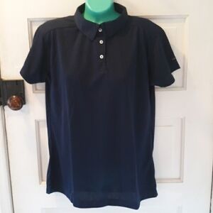 Cross Creek womans blue microfiber polo medium